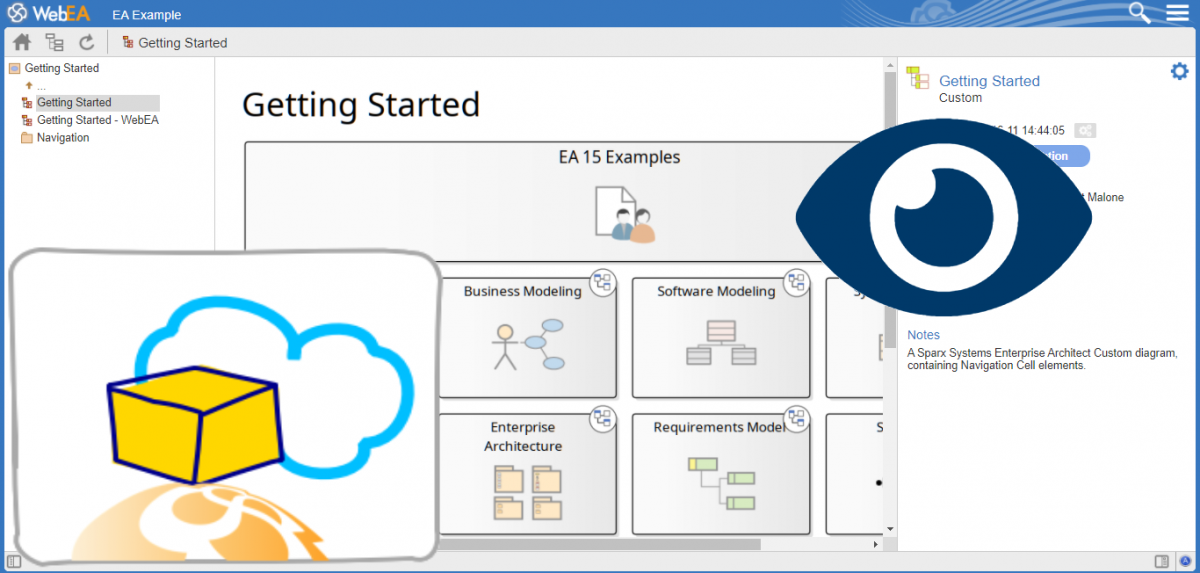 Crear elementos y seguir cambios con WebEA